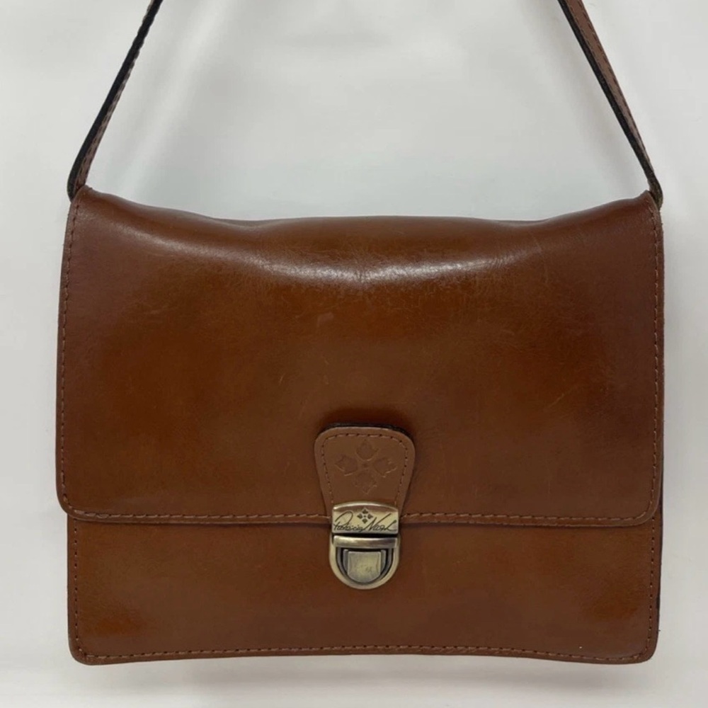 Patricia Nash Lanza Leather Convertible Crossbody/Wristlet Florence 9"x6"